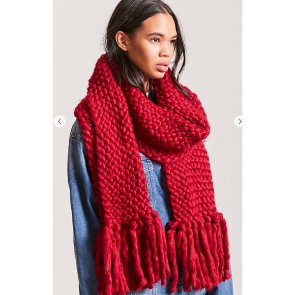 Forever 21 Accessories - Red Chunky Scarf
